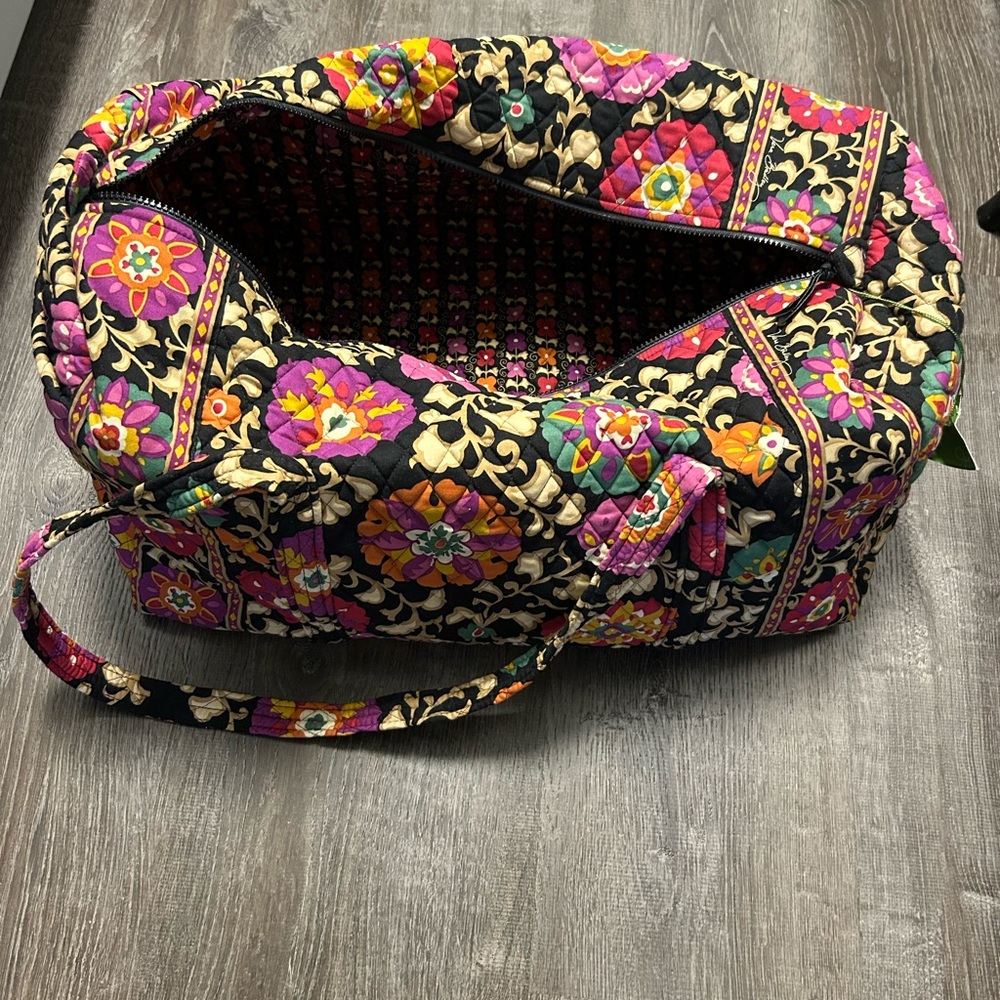 Vera Bradley Suzani Retired Print Quilted Large Duffle Bag NWT